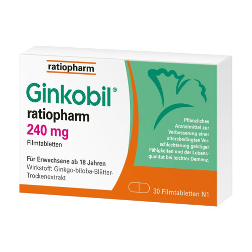 Ginkobil ratiopharm 240 mg, mit Ginkgo biloba