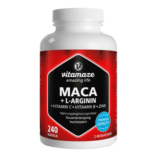 Vitamaze Maca+L-Arginin Kapseln