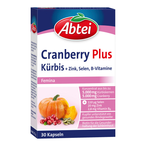 Abtei Kürbis Plus Cranberry Kapseln