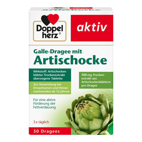 Doppelherz Galle-Dragee mit Artischocke