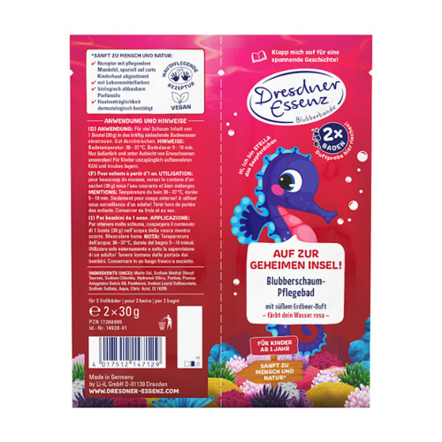 Dresdner Essenz Blubberschaum Pflegebad Erdbeerduft