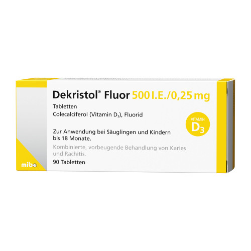 Dekristol Fluor 500 I.E./0,25 mg Tabletten