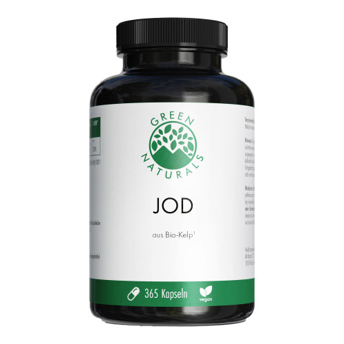 GREEN NATURALS Jod aus Bio-Kelp Kapseln