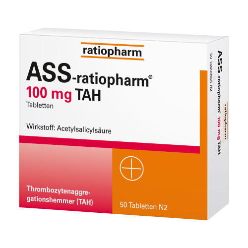 ASS-ratiopharm 100 mg TAH Tabletten