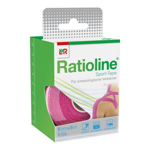 Ratioline Sport-Tape 5 cm x 5 m pink