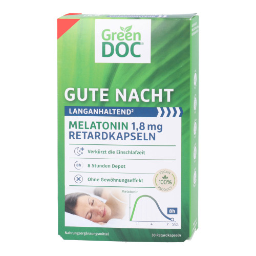 GreenDoc Melatonin 1,8 mg Retardkapseln