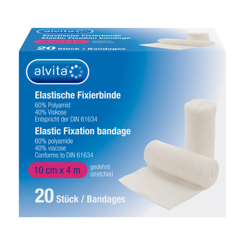 Alvita Elastische Fixierbinde 10 cm x 4 m
