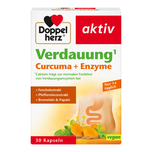 Doppelherz aktiv Verdauung Curcuma+Enzyme Kapseln