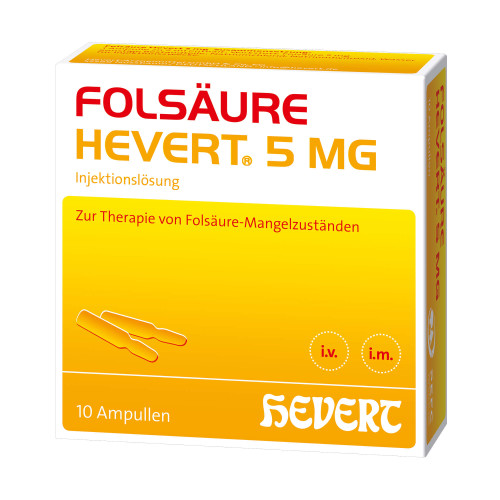 Folsäure Hevert 5 mg Ampullen