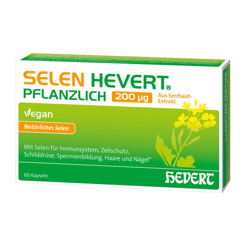 Selen Hevert pflanzlich 200 µg Kapseln