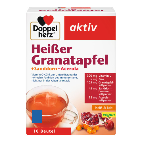 Doppelherz Heißer Granatapfel + Sanddorn + Acerola aktiv