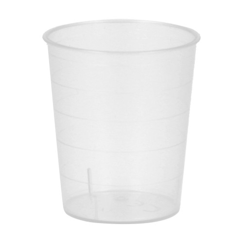 Einnehmglas Kunststoff 30ml Transparent + Deckel