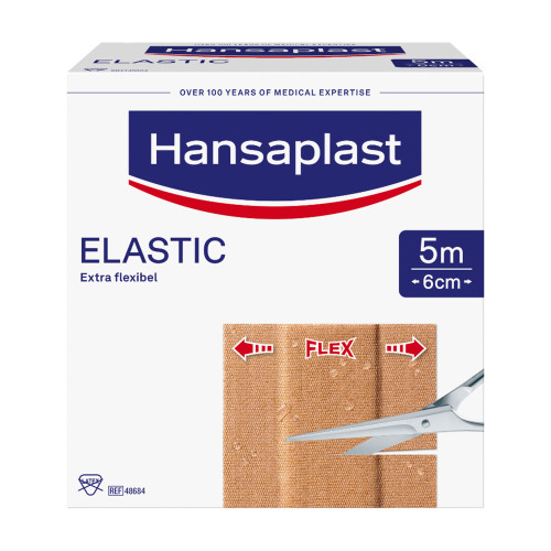 Hansaplast Elastic Pflaster 6 cmx5 m