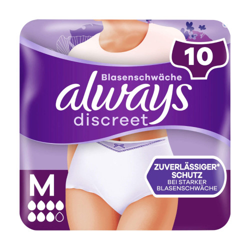 Always Discreet Inkontinenz Höschen Plus Größe M