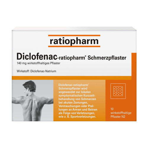 Diclofenac ratiopharm Schmerzpflaster