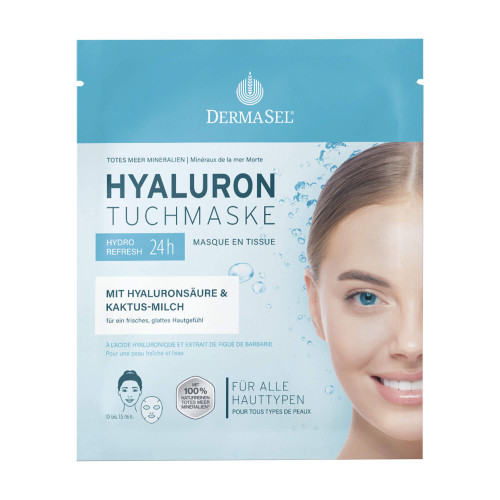 DermaSel Totes Meer Mineralien Hyaluron Tuchmaske