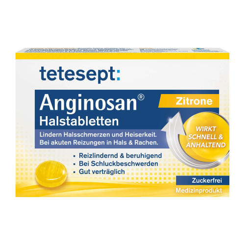 Tetesept Anginosan Halstabletten zuckerfrei Zitrone