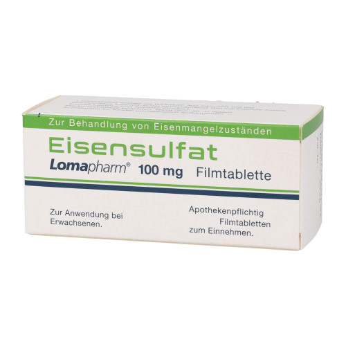Eisensulfat Lomapharm 100 mg Filmtabletten