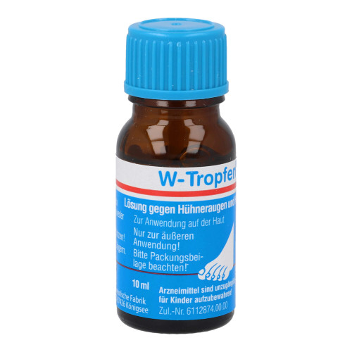 W-Tropfen Lösung gegen Hühneraugen und Hornhaut