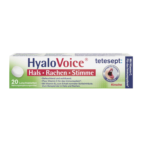 Tetesept HyaloVoice Hals Rachen Stimme Lutschtabletten