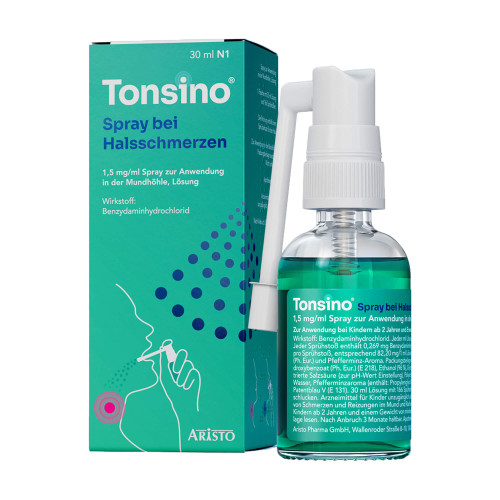 Tonsino Spray bei Halsschmerzen
