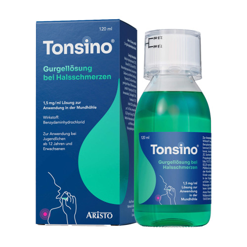 Tonsino Gurgellösung bei Halsschmerzen