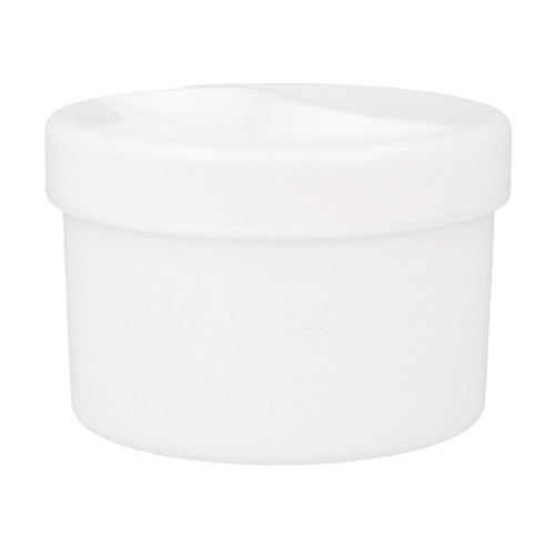 Gebissdose mit Einsatz und Deckel weiß