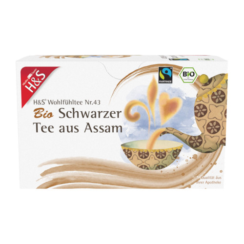 H&S Bio Schwarzer Tee aus Assam Filterbeutel