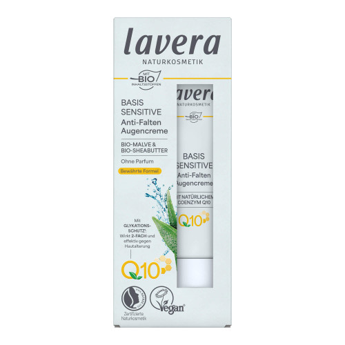 Lavera basis sensitiv Anti-Falten Augencreme Q10