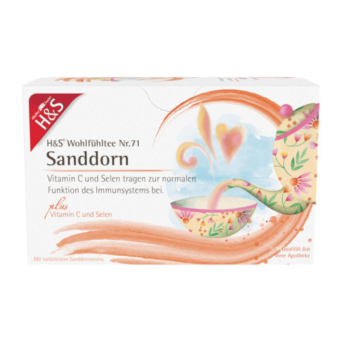 H&S Tee Sanddorn mit Vitamin C und Selen