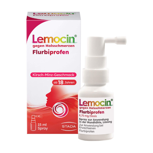 Lemocin Flurbiprofen Spray gegen Halsschmerzen