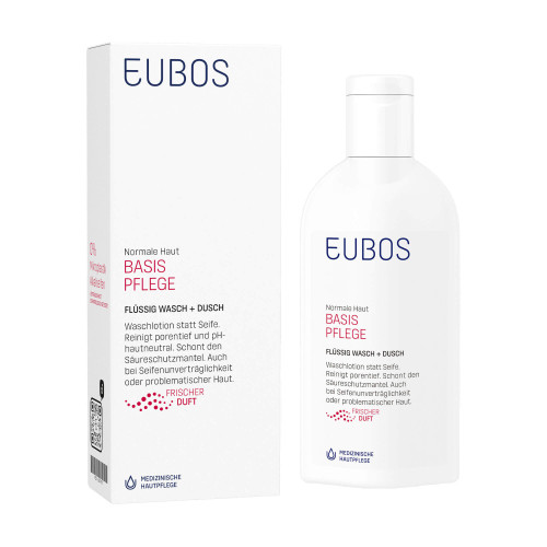 Eubos BASIS PFLEGE Flüssig Wasch + Dusch rot