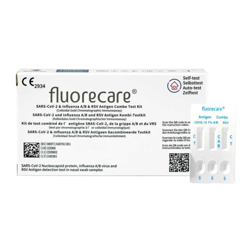 Fluorecare Covid-19 & Influenza & RSV Kombi-Selbsttest