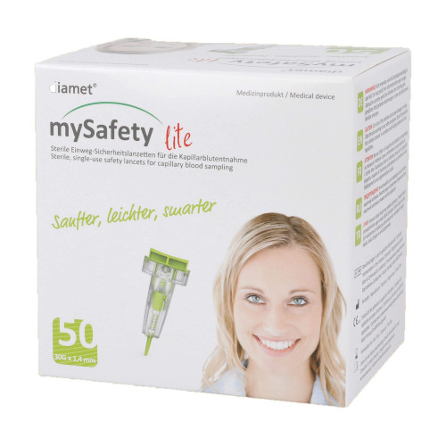 Diamet lite Sicherheitslanzetten 30 G x 1,4 mm